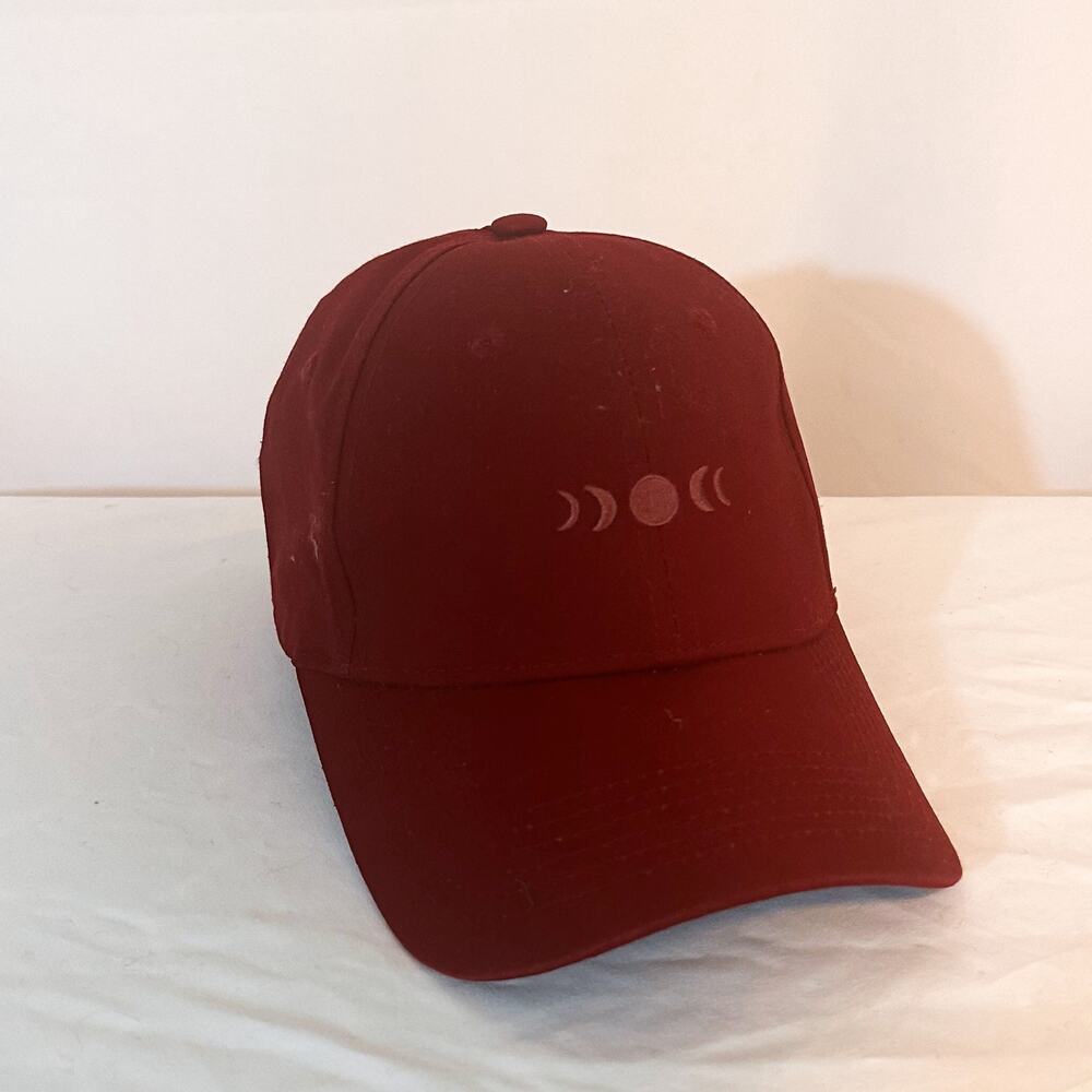 POPFLEX Active Red Moon Phase Ponytail Baseball Cap